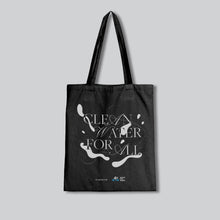 Load image into Gallery viewer, Waves For Water — PURVEYR &quot;Clean Water For All&quot; Tote Bag