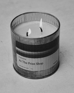 "At The Print Shop" — SAAN SAAN x PURVEYR Candle