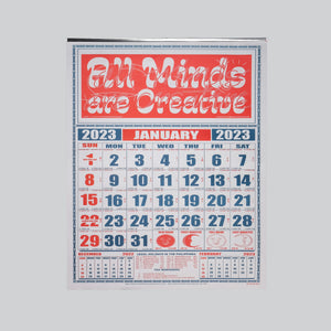Type63 — PURVEYR 2023 Calendar: 'All Minds are Creative'